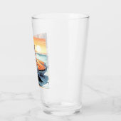 スポーツカーを持つ女の子 タンブラーグラス (左)