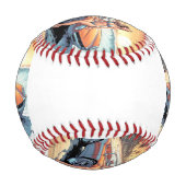 スポーツカーを持つ女の子 野球ボール (正面)