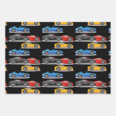 スポーツカーアイコンラッピング紙シート ラッピングペーパーシート (正面)