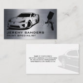 スポーツカーイラストレーション | 自動ス絵を描プレイ 名刺 (正面/裏面)