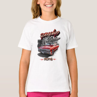 スポーツカーイラストレーション Tシャツ