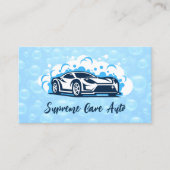 スポーツカーウォッシュロゴ | 石けん水 名刺 (正面)