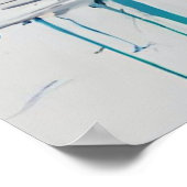 スポーツカーオレンジアモダンートポスター ポスター (角)