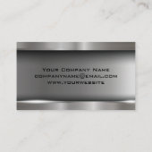 スポーツカーオートスピードメータロゴ |メタリック 名刺 (裏面)