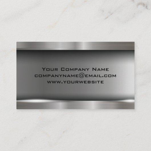 スポーツカーオートスピードメータロゴ |メタリック 名刺 (裏面)