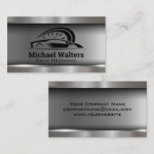 スポーツカーオートスピードメータロゴ |メタリック 名刺 (正面/裏面)