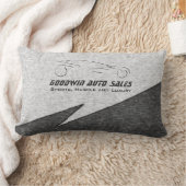 スポーツカーショールーフェイクム – 金属、銀のスポーツカー ランバークッション (ブランケット)