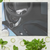 スポーツカーダッシュボード キッチンタオル (折り畳み)