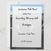 スポーツカーダッシュボード 招待状 (裏面)