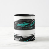 スポーツカーツートーンコーヒーマグ マグカップ (中央)