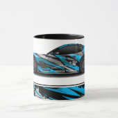 スポーツカーツートーンコーヒーマグ マグカップ (中央)