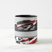スポーツカーツートーンコーヒーマグ マグカップ (中央)