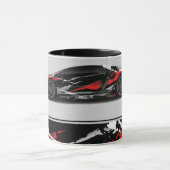 スポーツカーツートーンコーヒーマグ マグカップ (中央)