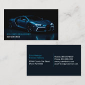 スポーツカーディーラーの名刺 名刺 (正面/裏面)