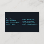 スポーツカーディーラー 名刺 (裏面)