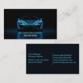 スポーツカーディーラー 名刺 (正面/裏面)
