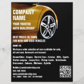 スポーツカーデザイン、オートディーラー広告ズ チラシ (正面)