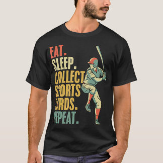 スポーツカードコレクション バスケットボール 野球 カード コレクター Tシャツ