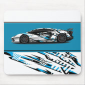 スポーツカーマウスパッド マウスパッド (正面)