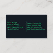 スポーツカーラップサービス 名刺 (裏面)