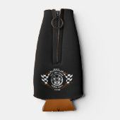 スポーツカーレーシングホイール市松模様にフラッグフレイムプロ ボトルクーラー (裏面)