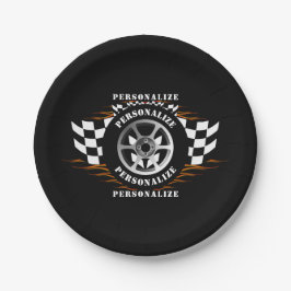 スポーツカーレースおもしろいパーティーお祝い用品 ペーパープレート