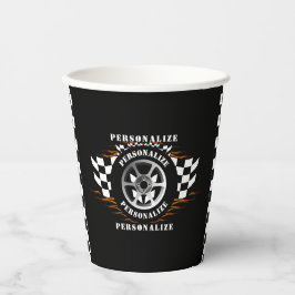 スポーツカーレースパーティーお祝いおもしろい用品 紙コップ