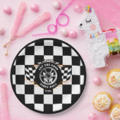 スポーツカーレースパーティーお祝いBBQサプライ ペーパープレート (パーティー)