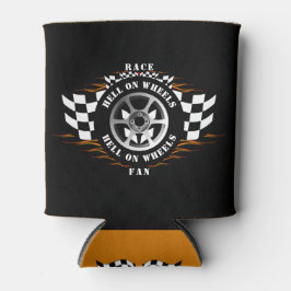スポーツカーレース地獄オンホイールプロ市松模様にー 缶クーラー