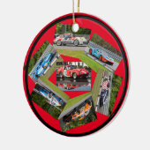 スポーツカーレース セラミックオーナメント (左)