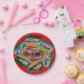 スポーツカーレース ペーパープレート (パーティー)