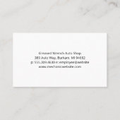 スポーツカーロゴ | 自動サービ気にス 名刺 (裏面)