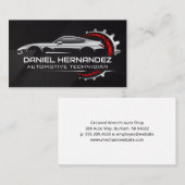 スポーツカーロゴ | 自動サービ気にス 名刺 (正面/裏面)