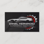 スポーツカーロゴ | 自動サービ気にス 名刺 (正面)