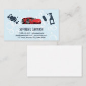 スポーツカー用洗剤と清掃具用品 名刺 (正面/裏面)