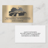 スポーツカー自動車洗車 名刺 (正面/裏面)