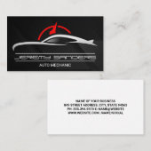 スポーツカー走行距離計 | 自動サービス 名刺 (正面/裏面)