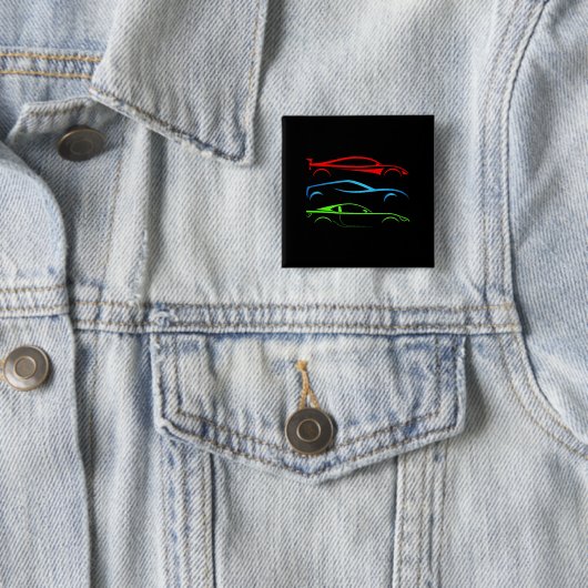 スポーツカー3台 缶バッジ (インサイチュ)