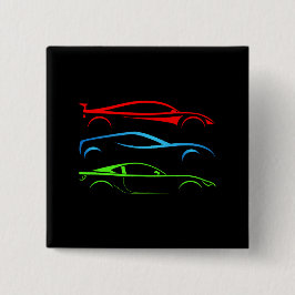 スポーツカー3台 缶バッジ