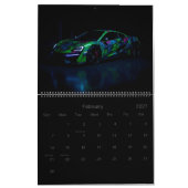 スポーツカー カレンダー (2月 2027)