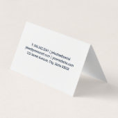 スポーツカー |シャボン玉 名刺 (裏面)