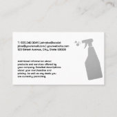 スポーツカー |シャボン玉 |自動サービス 名刺 (裏面)