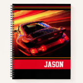 スポーツカー ノートブック (正面)