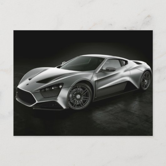 スポーツカー ポストカード (正面)
