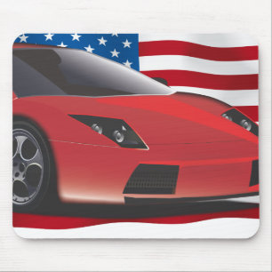 スポーツカー マウスパッド