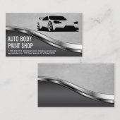 スポーツカー |自動サービス 名刺 (正面/裏面)