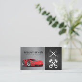 スポーツカー | 自動ショップ | ピストンスレンチ 名刺 (スタンド正面)