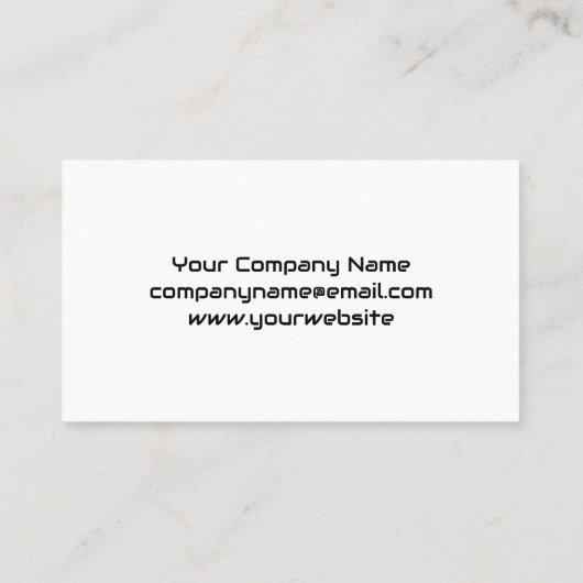 スポーツカー |自動ロゴ |金属の背景 名刺 (裏面)