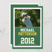 スポーツガイフォト卒業パーティーカスタム 招待状 (正面/裏面)