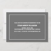 スポーツガイ写真卒業パーティー招待状 招待状 (裏面)